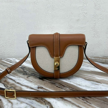 CELINE セリーヌ DDB-CE188013BKB 2020年最新入荷 ブザス 16 セーズ サテンド 斜め掛け ショルダーバッグ レディースかばん テキスタイル カーフスキン