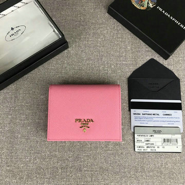 プラダ PRADA JS-PD1MV204JY  2020年最新入荷 二つ折り短財布 ショートウォレット カードケース カーフレザー