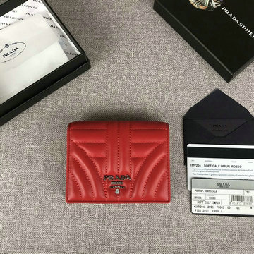プラダ PRADA  JS-PD1MV204X 2020年最新入荷 二つ折り短財布 ショートウォレット カードケース カーフレザー