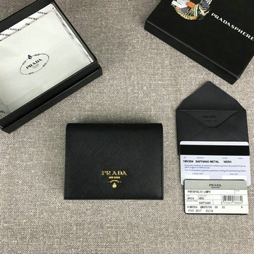 プラダ PRADA JS-PD1MV204JK  2020年最新入荷 二つ折り短財布 ショートウォレット カードケース カーフレザー