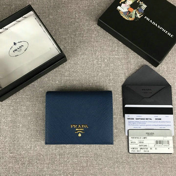 プラダ PRADA JS-PD1MV204JL 2020年最新入荷 二つ折り短財布 ショートウォレット カードケース カーフレザー