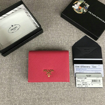 プラダ PRADA JS-PD1MV204JM 2020年最新入荷 二つ折り短財布 ショートウォレット カードケース カーフレザー
