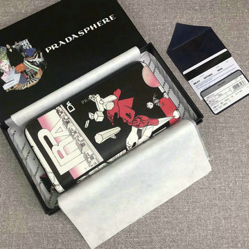 プラダ PRADA JS-PD2ML317M 2020年最新入荷 ジッピーウォレット ファスナー長財布 カーフレザー