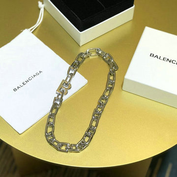 バレンシアガ BALENCIAGA CZ-BAXL20001 2020年最新入荷 B ロゴ ワイドリンク チェーン ネックレス アクセサリー ジュエリー
