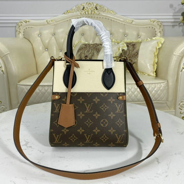ルイヴィトン LOUIS VUITTON 057-M45388 2020年最新入荷 フォールド トート PM ハンドバッグ 2way ショルダーバッグ モノグラムキャンパス
