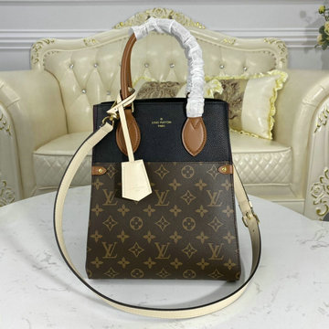 ルイヴィトン LOUIS VUITTON 057-M45409 2020年最新入荷 フォールド トート MM ハンドバッグ 2way ショルダーバッグ モノグラムキャンパス