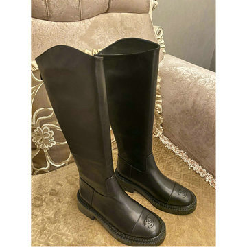 商品名称：シャネル CHANEL 26-CHJ20119C 2020年秋冬最新入荷 ロングブーツ ローヒールシューズ レディースシューズ カーフレザー