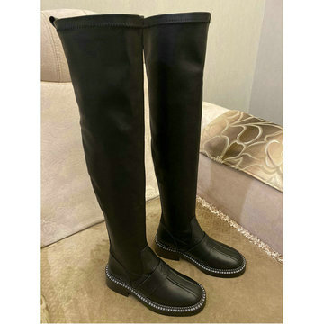 商品名称：シャネル CHANEL 26-CHJ20119T 2020年秋冬最新入荷 ロングブーツ ローヒールシューズ レディースシューズ カーフレザー