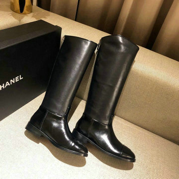 シャネル CHANEL 26-CHJ20124  2020年秋冬最新入荷 ロングブーツ ローヒールシューズ レディースシューズ カーフレザー 靴
