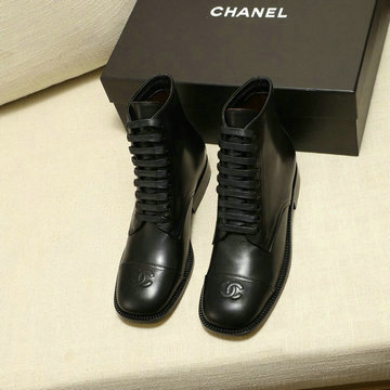 商品名称：シャネル CHANEL 26-CHJ20129Y 2020年秋冬最新入荷 ショートブーツ ローヒールシューズ レディースシューズ カーフレザー 靴