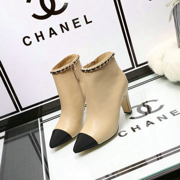 シャネル CHANEL 26-CHJ20134 2020年秋冬最新入荷 ショートブーツ ハイヒールシューズ ピンヒール レディースシューズ カーフレザー 靴