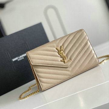 イヴサンローラン Saint laurent YSL JS-YSL377828JX  2020年最新入荷 チェーン フラップバッグ 斜め掛け ショルダーバッグ レディースかばん グレインドカーフレザー