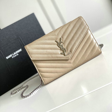 イヴサンローラン Saint laurent YSL JS-YSL377828YX  2020年最新入荷 チェーン フラップバッグ 斜め掛け ショルダーバッグ レディースかばん グレインドカーフレザー