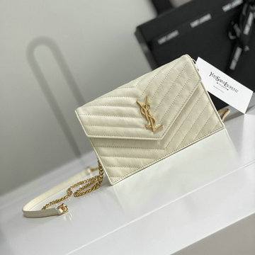 商品名称：イヴサンローラン JS-YSL393953JB 2020年最新入荷 チェーンウォレット フラップバッグ 斜め掛け ショルダーバッグ レディースかばん グレインドカーフレザー