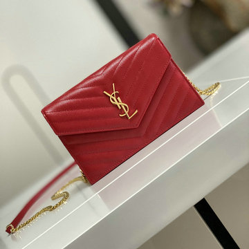 イヴサンローラン JS-YSL393953JR  2020年最新入荷 チェーンウォレット フラップバッグ 斜め掛け ショルダーバッグ レディースかばん グレインドカーフレザー