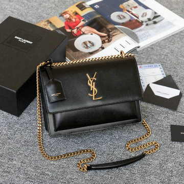 イヴサンローラン JS-YSL442906PJK 2020年最新入荷 チェーンウォレット フラップバッグ 斜め掛け ショルダーバッグ レディースかばん スムースカーフレザー