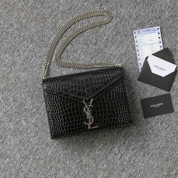 イヴサンローラン Saint laurent YSL JS-YSL532750EYK 2020年最新入荷 チェーン フラップバッグ 斜め掛け ショルダーバッグ レディースかばん クロコ柄