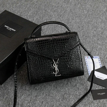 イヴサンローラン JS-YSL578000K 2020年最新入荷 トップハンドルバッグ トートバッグ 2way 斜めがけ ショルダーバッグ レディースかばん クロコ柄