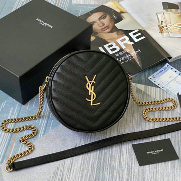 イヴサンローラン YSL JS-YSL610436JK 2020年最新入荷 チェーン ラウンドバッグ 斜め掛け ショルダーバッグ レディースかばん グレインドカーフレザー