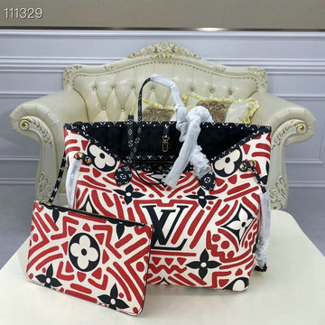 商品名称：ルイヴィトン LOUIS VUITTON 057-M56583  2020年最新入荷 ネヴァーフル MM トートバッグ ハンドバッグ ショッピングバッグ モノグラム ジャイアント キャンバス