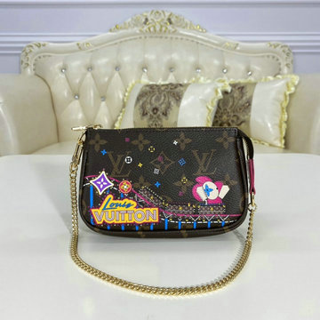 商品名称：ルイヴィトン LOUIS VUITTON 057-M69752 2020年最新入荷 ミニポシェット アクセソワール ポーチ チェーンウォレット 斜め掛け ショルダーバッグ モノグラムキャンパス