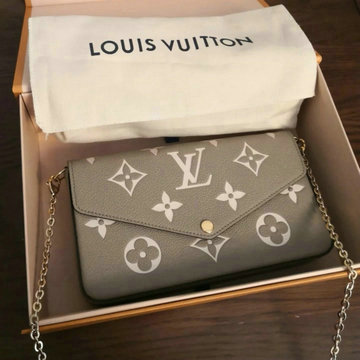 ルイヴィトン LOUIS VUITTON 057-M69977 2020年最新入荷 ポシェット フェリシー チェーンウォレット 斜め掛け ショルダーバッグ モノグラム アンプラント レザー