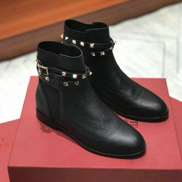 ヴァレンティノ Valentino 26-VTJ20047 2020年秋冬最新入荷 ショートブーツ ローヒールシューズ レディースシューズ カーフレザー