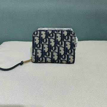 クリスチャンディオール CHRISTIAN DIOR 2020年最新入荷 ジッピーウォレット コインケース 小銭入れ ファスナー短財布 オブリーク エンブロイダリー