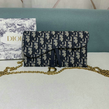 クリスチャンディオール CHRISTIAN DIOR 2020年最新入荷 斜め掛け ショルダーバッグ チェーンウォレット 手持ちかばん オブリーク エンブロイダリー