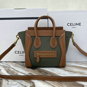 商品名称：セリーヌ CELINE DDB-CE168243FHK 2020年最新入荷 ナノ ラゲージバッグ トートバッグ ハンドバッグ 2way ショルダーバッグ テキスタイル カーフスキン