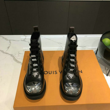 ルイヴィトン  LOUISVUITTON  26-LVJ20061 2020年秋冬最新入荷 マーティンブーツ ショートブーツ ローヒールシューズ レディースシューズ カジュアルシューズ レザー