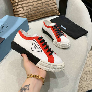プラダ PRADA  26-PDJ20007 2020年秋冬最新入荷 スニーカー レディース カジュアルシューズ スポーツシューズ レースアップシューズ
