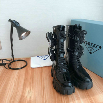 プラダ PRADA 26-PDJ20022 2020年秋冬最新入荷 ショートブーツ ローヒールシューズ レディースシューズ レザー