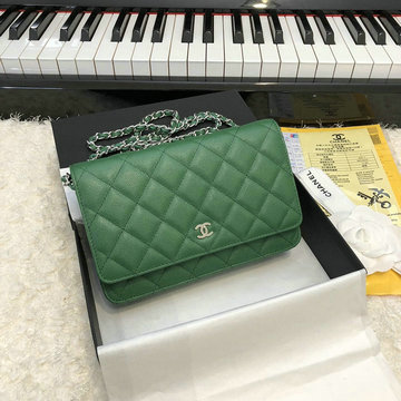 シャネル CHANEL CC-CH33814XQYG 2020年最新入荷 クラシック チェーンウォレット 斜めがけ ショルダーバッグ フラップバッグ キャビアスキン