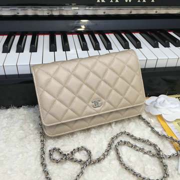 シャネル CHANEL CC-CH33814XQYQ 2020年最新入荷 クラシック チェーンウォレット 斜めがけ ショルダーバッグ フラップバッグ キャビアスキン