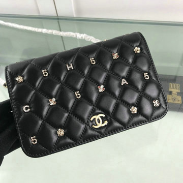 シャネル CHANEL CC-CH33814XZ 2020年最新入荷 クラシック チェーンウォレット 斜めがけ ショルダーバッグ フラップバッグ キャビアスキン