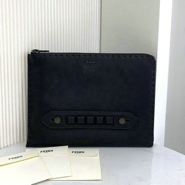 フェンディ FENDI 168-FD0225BK 2020年最新入荷 手持ちかばん クラッチバッグ セカンドバッグ メンズかばん レザー