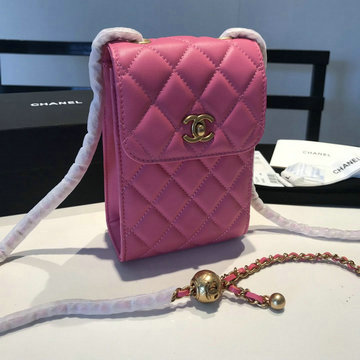 シャネル CHANEL YUN-CH1773MH  2020最新入荷 斜め掛け ショルダーバッグ スマートフォン ケース 携帯ケース ラムスキン