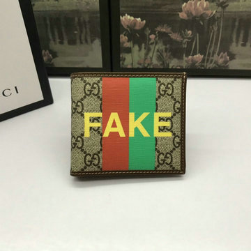 グッチ GUCCI 057-GG636166 2020年最新入荷 FAKE NOT プリント ショートウォレット 二つ折り短財布 ショートウォレット カードケース 札入れ