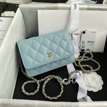 シャネル CHANEL 025-CH1649QJL  2020年最新入荷 WOC ミニフラップバッグ 斜め掛け ショルダーバッグ チェーンウォレット レディースかばん カーフレザー
