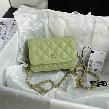 商品名称：シャネル CHANEL 025-CH1649QJG 2020年最新入荷 WOC ミニフラップバッグ 斜め掛け ショルダーバッグ チェーンウォレット レディースかばん カーフレザー