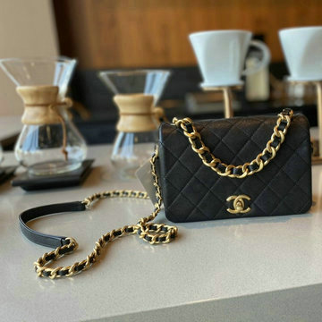 商品名称：シャネル CHANEL 025-CH1895BK 2020年最新入荷 フラップバッグ 斜め掛け ショルダーバッグ チェーンウォレット レディースかばん カーフレザー