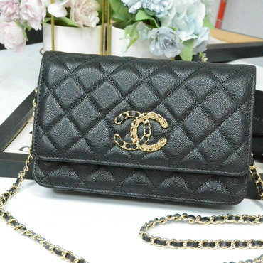 シャネル CHANEL 025-CH33814QJLK 2020年最新入荷 クラシック チェーンウォレット 斜めがけ ショルダーバッグ フラップバッグ キャビアスキン