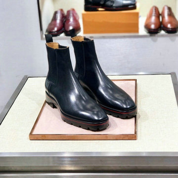 クリスチャンルブタン CHRISTIAN LOUBOUTIN 26-CLJ20016  2020年秋冬最新入荷 ショートブーツ フラットシューズ カーフレザー メンズシューズ 靴
