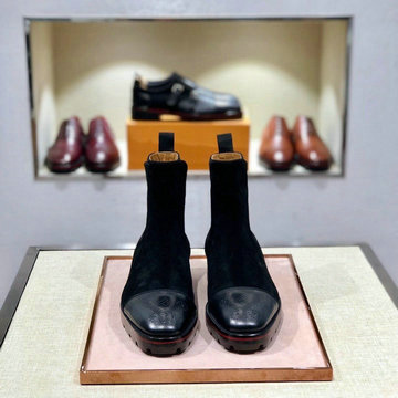 クリスチャンルブタン CHRISTIAN LOUBOUTIN 26-CLJ20017 2020年秋冬最新入荷 ショートブーツ フラットシューズ カーフレザー メンズシューズ 靴
