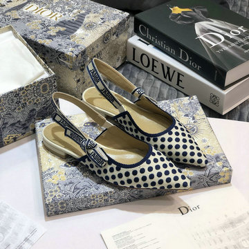 クリスチャンディオール CHRISTIAN DIOR 26-CDJ20061PB　2020年秋冬最新入荷 J'ADIOR スリングバックパンプス フラットシューズ レディースシューズ 靴