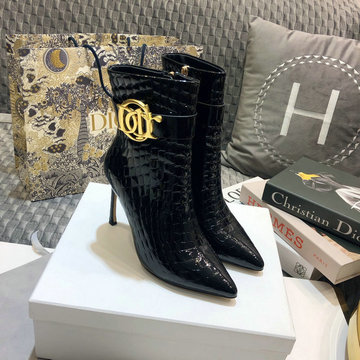 クリスチャンディオール CHRISTIAN DIOR 26-CDJ20064　2020年秋冬最新入荷 中ブーツ ハイヒールシューズ ピンヒール レディースシューズ 靴 カーフレザー