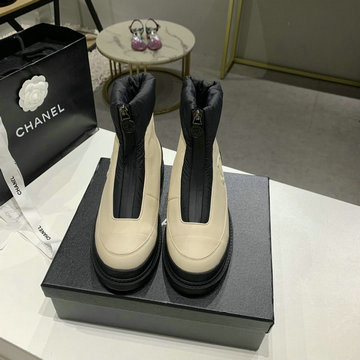 シャネル CHANEL 26-CHJ20150　2020年秋冬最新入荷 ショートブーツ レースアップシューズ レディース ダウンスノーブーツ 滑り止め