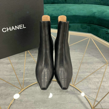 商品名称：シャネル CHANEL 26-CHJ20153P　2020年秋冬最新入荷 ショートブーツ レディースシューズ ハイヒールブーツ ラムスキン