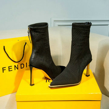 フェンディ FENDI 26-FDJ20030　2020年秋冬最新入荷 ショートブーツ ハイヒールシューズ ピンヒール レディースシューズ カーフレザー